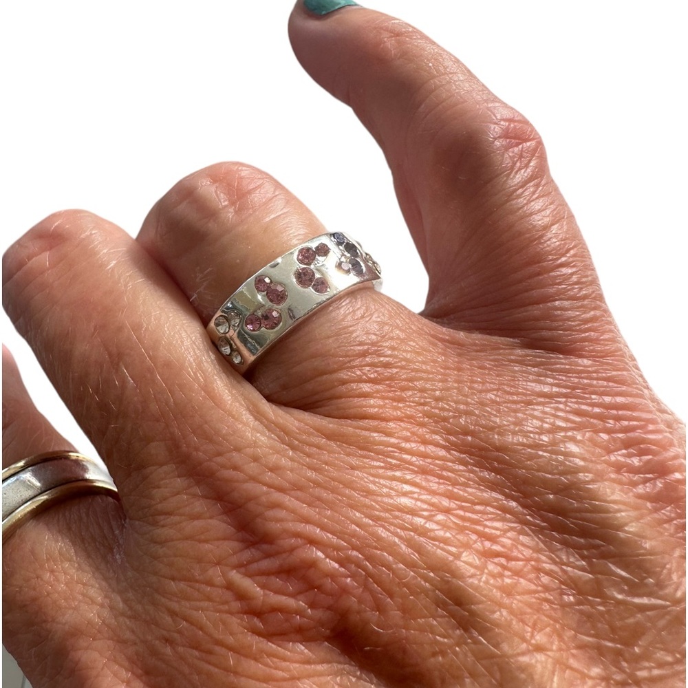 Multicolored Zircon Stone Butterfly Ring